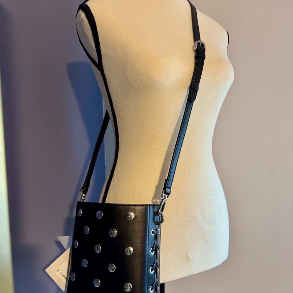Stella McCartney Studded Black Handbag- NEW - Picture 5 of 10